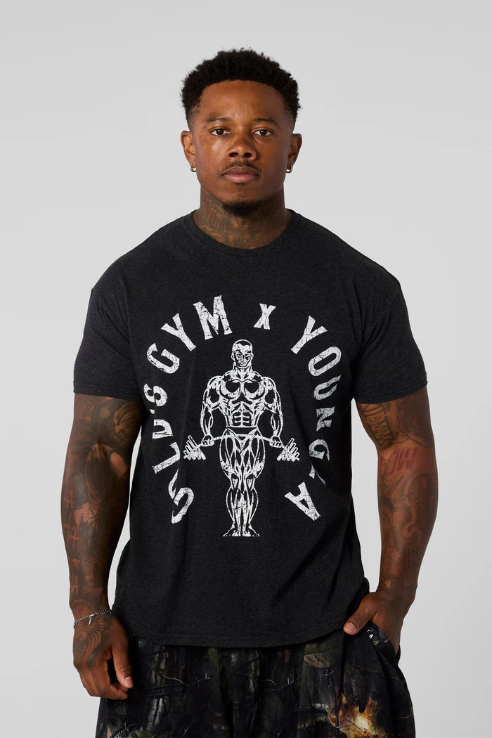 YoungLA - Gold's Gym Heather Tees