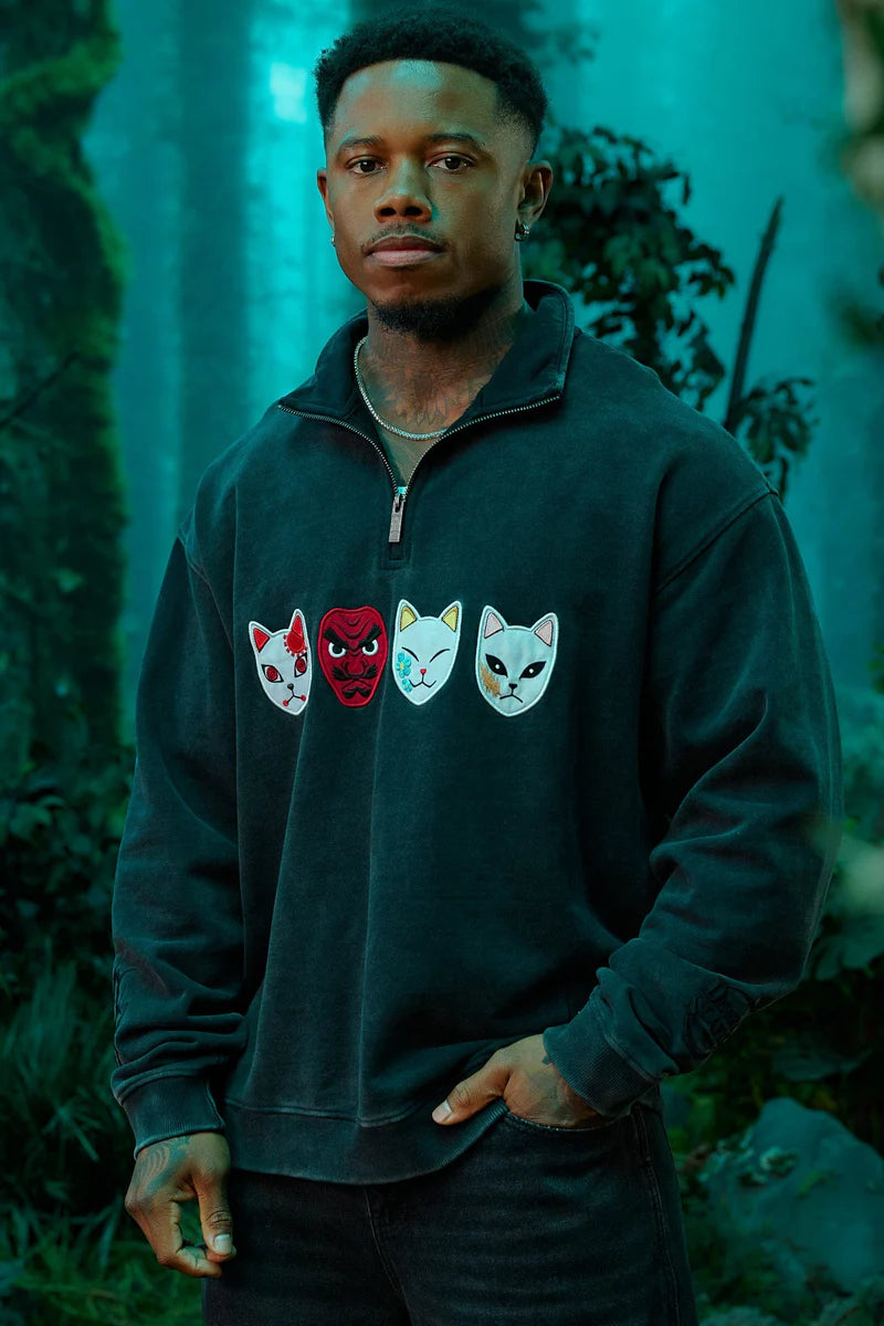 YoungLA - Demon Slayer: Kimetsu no Yaiba - Quarter Zip Sale price$55.00