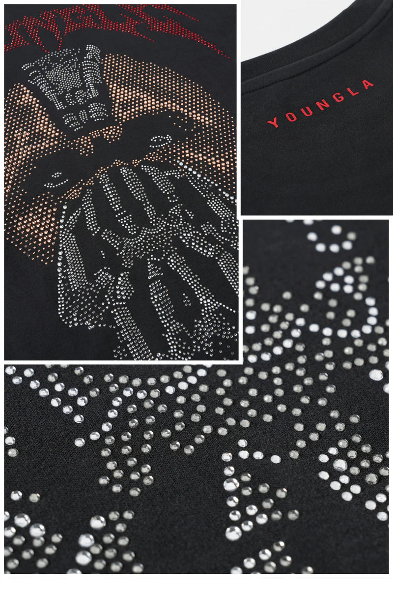 YoungLA - Batman Rhinestone Tees
