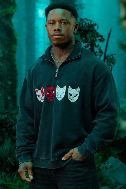 YoungLA - Demon Slayer: Kimetsu no Yaiba - Quarter Zip Sale price$55.00